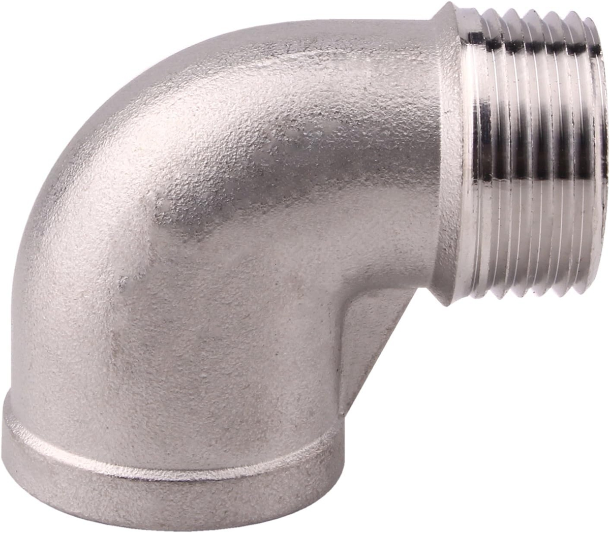 Threaded pipe elbow