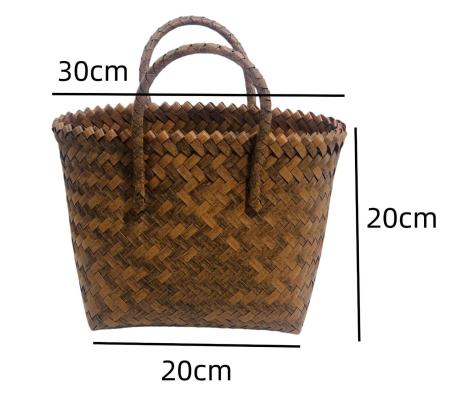B2 maßgeschneiderte gewebte Korb-Tasche