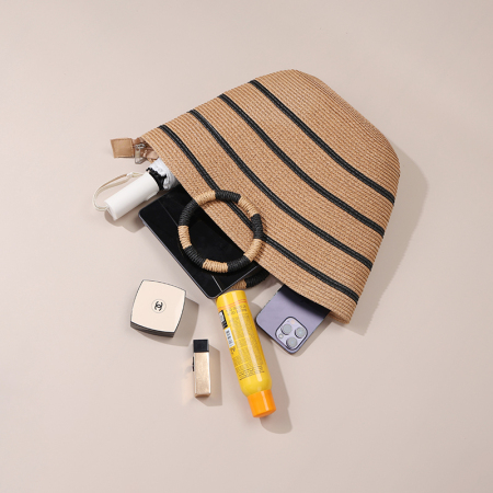 【Großhandel】#T1 Pappschachtel aus Stroh, Damen-Tasche
