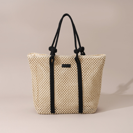 【Großhandel】#T4 Pappschachtel große Damen-Tasche aus Strickstoff