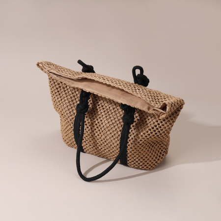 【Großhandel】#T4 Pappschachtel große Damen-Tasche aus Strickstoff