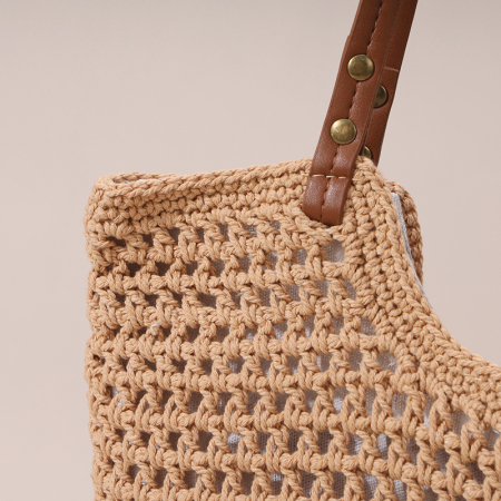 【Großhandel】#T38 Baumwoll-Kreuzfaden-Größe Großschulter-Handtasche für Frauen