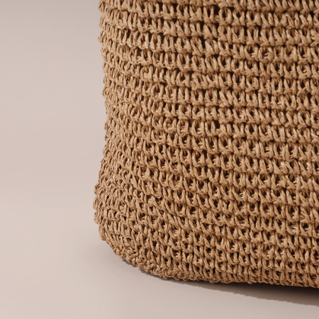 【Vente en gros】#T23 Ceinture en papier de paille crochet pour sac à épaules femme
