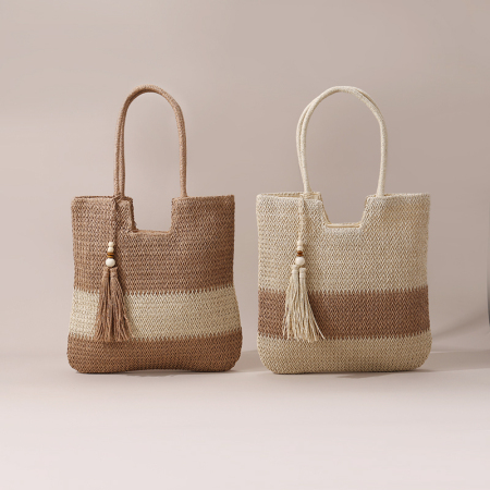【Großhandel】#T12 Stroh-Kreuzschultertasche für Frauen