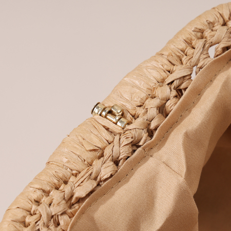 【Großhandel】#T40 Stroh-Kreuzschultertasche für Frauen