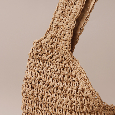 【Vente en gros】#T23 Ceinture en papier de paille crochet pour sac à épaules femme
