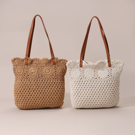 【Vente en gros】#T33 Sac femme crochet en coton grand épaule