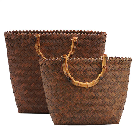 B2 maßgeschneiderte gewebte Korb-Tasche