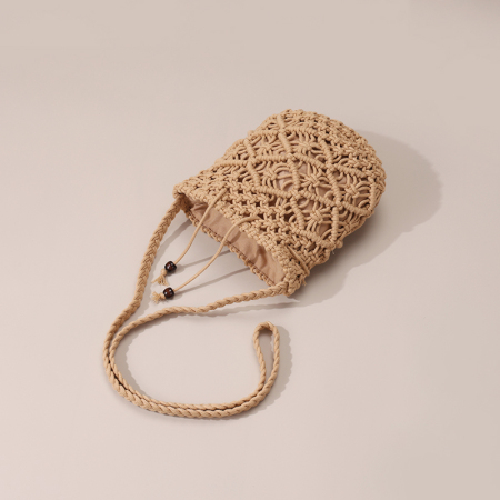 【Vente en gros】#T31 Sac à épaules mini en coton crochet pour femmes