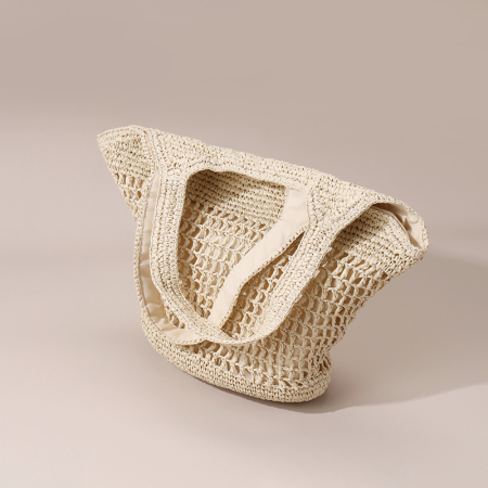 【Vente en gros】#T21 Sac à main femme crochet en paille | Design creux