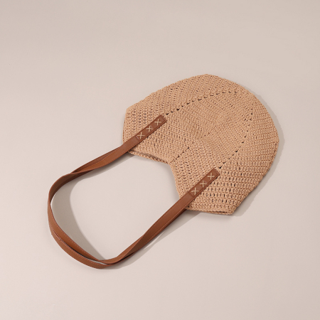 【Vente en gros】Sac femme à large épaule en coton crochet T35