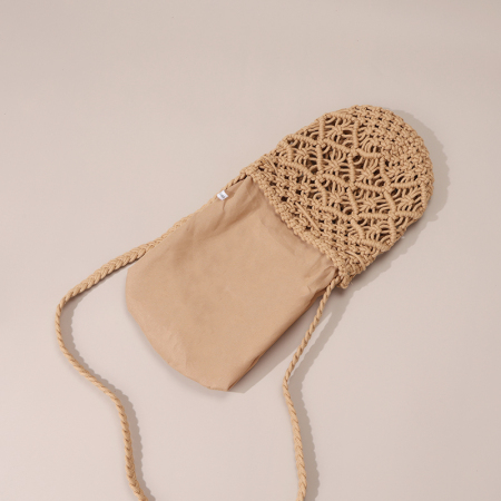 【Vente en gros】#T31 Sac à épaules mini en coton crochet pour femmes