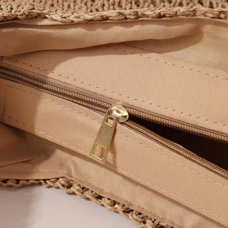 【Vente en gros】#T23 Ceinture en papier de paille crochet pour sac à épaules femme
