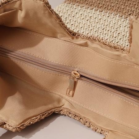 【Großhandel】#T12 Stroh-Kreuzschultertasche für Frauen