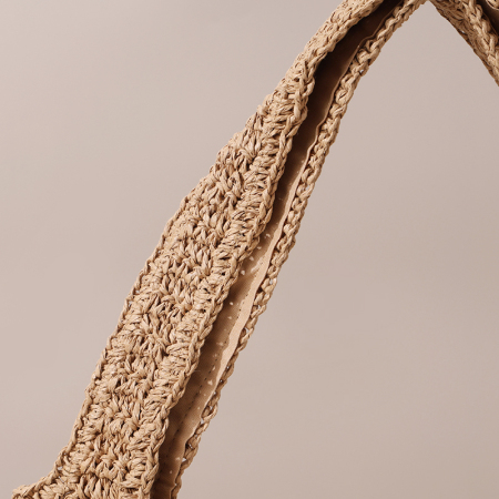 【Vente en gros】#T23 Ceinture en papier de paille crochet pour sac à épaules femme