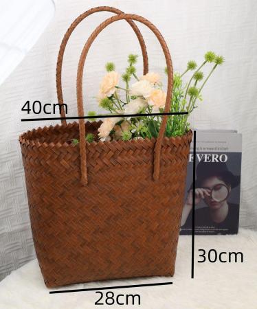 B2 maßgeschneiderte gewebte Korb-Tasche