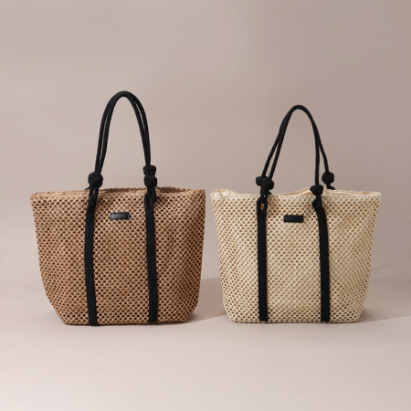 【Großhandel】#T4 Pappschachtel große Damen-Tasche aus Strickstoff