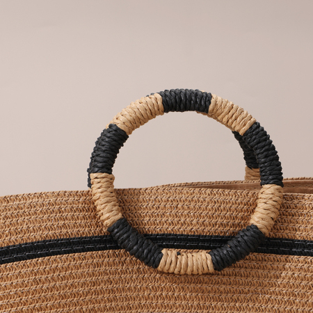 【Großhandel】#T1 Pappschachtel aus Stroh, Damen-Tasche