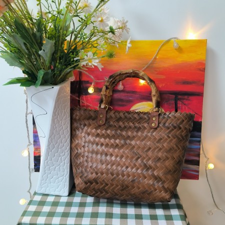 B2 maßgeschneiderte gewebte Korb-Tasche