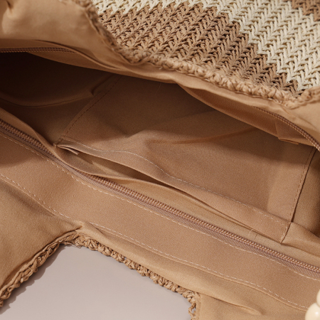 【Großhandel】#T12 Stroh-Kreuzschultertasche für Frauen