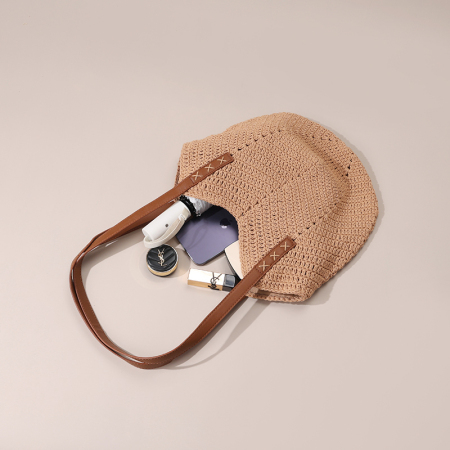 【Vente en gros】Sac femme à large épaule en coton crochet T35