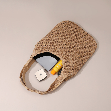 【Großhandel】T8-Traw-Crochet große Schultertasche für Frauen