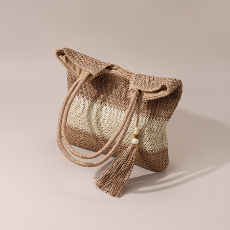【Großhandel】#T12 Stroh-Kreuzschultertasche für Frauen