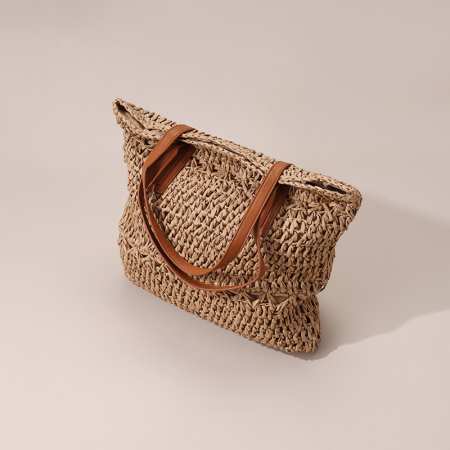 【Großhandel】#T26 Stroh-Kreuzfahrt-Handtasche für Frauen