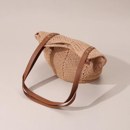 【Vente en gros】Sac femme à large épaule en coton crochet T35