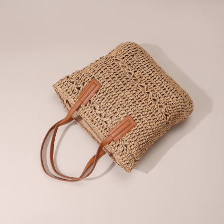 【Großhandel】#T26 Stroh-Kreuzfahrt-Handtasche für Frauen