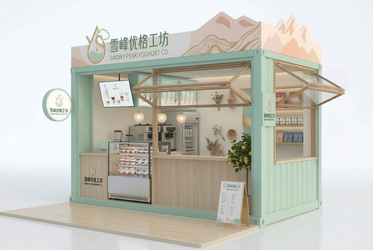 集装箱甜品店 | 17.5㎡网红甜品售卖空间 景区 / 市集定制