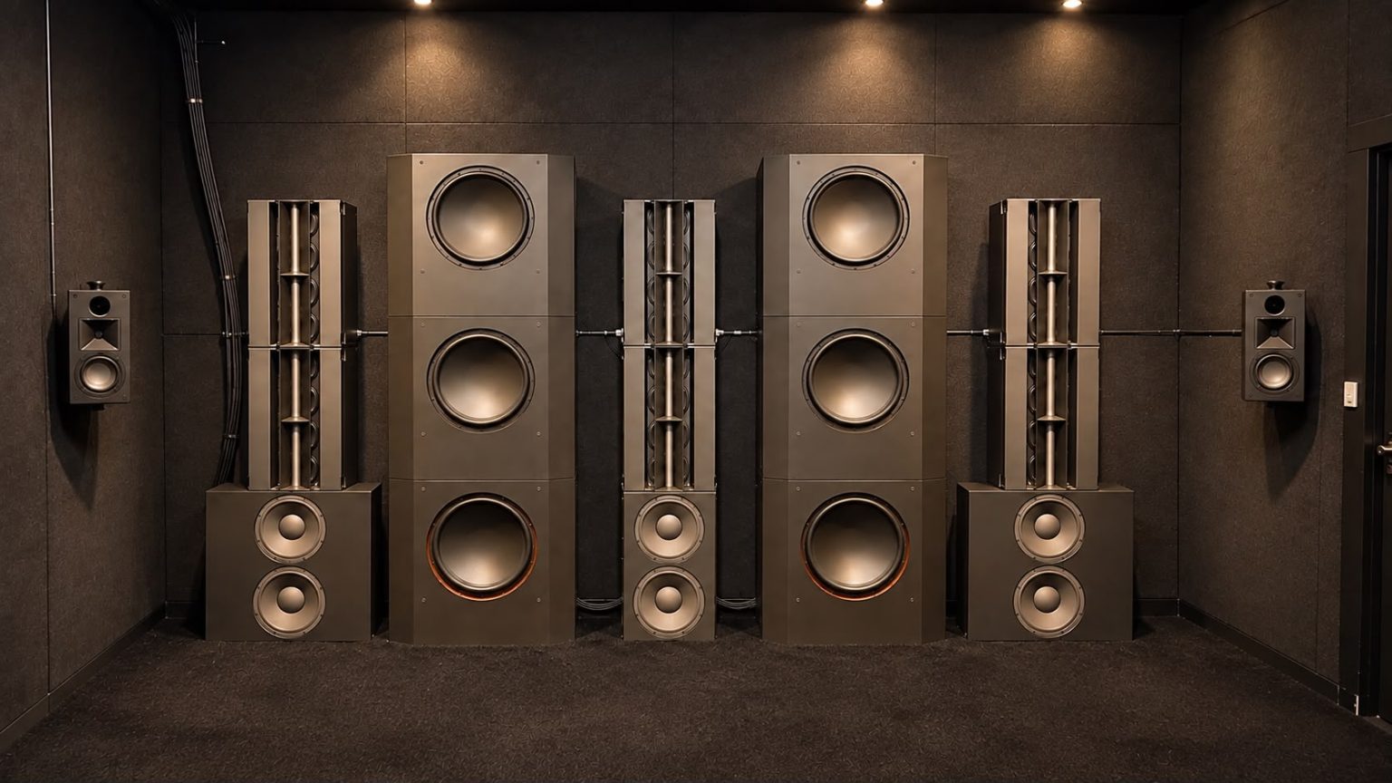 Alcons IRP24全频扬声器  嵌入式影院沉浸式扩声系统音柱