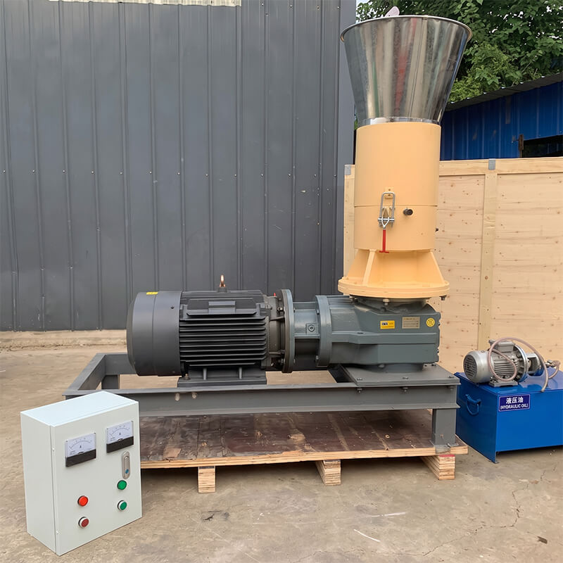 Industrial Flat Die Wood Pellet Mill | Biomass Pellet Making Machine