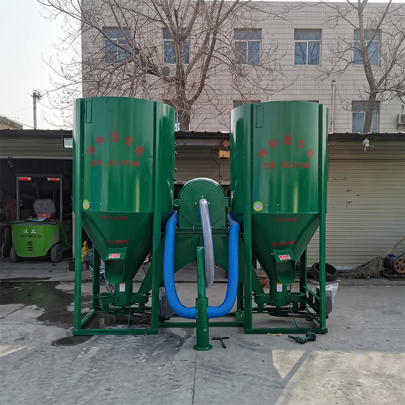 Industrial Integrated Feed Crusher and Mixer Machine