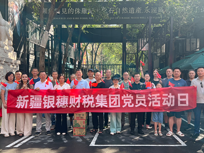银穗财税集团党支部联合银川路街道退役军人服务站开展迎"八一"党建活动