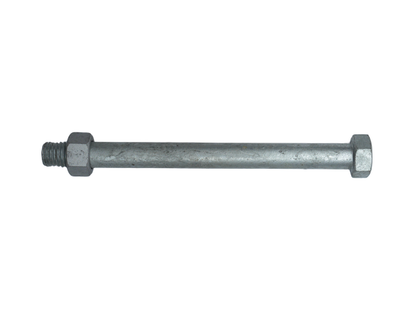 Long Partially Threaded Hex Head Bolt with Hex Nut