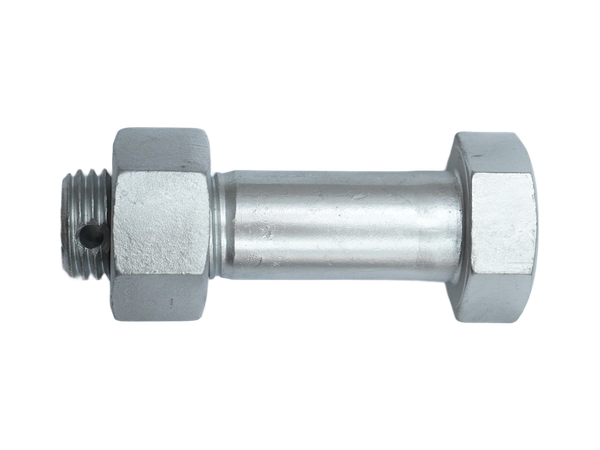Short Partially Threaded Hex Head Bolt with Nut