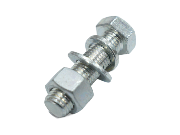Partially Threaded Hex Head Bolt with Nut, Flat Washer and Split Lock Washer