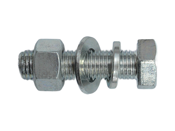 Partially Threaded Hex Head Bolt with Nut, Flat Washer and Split Lock Washer