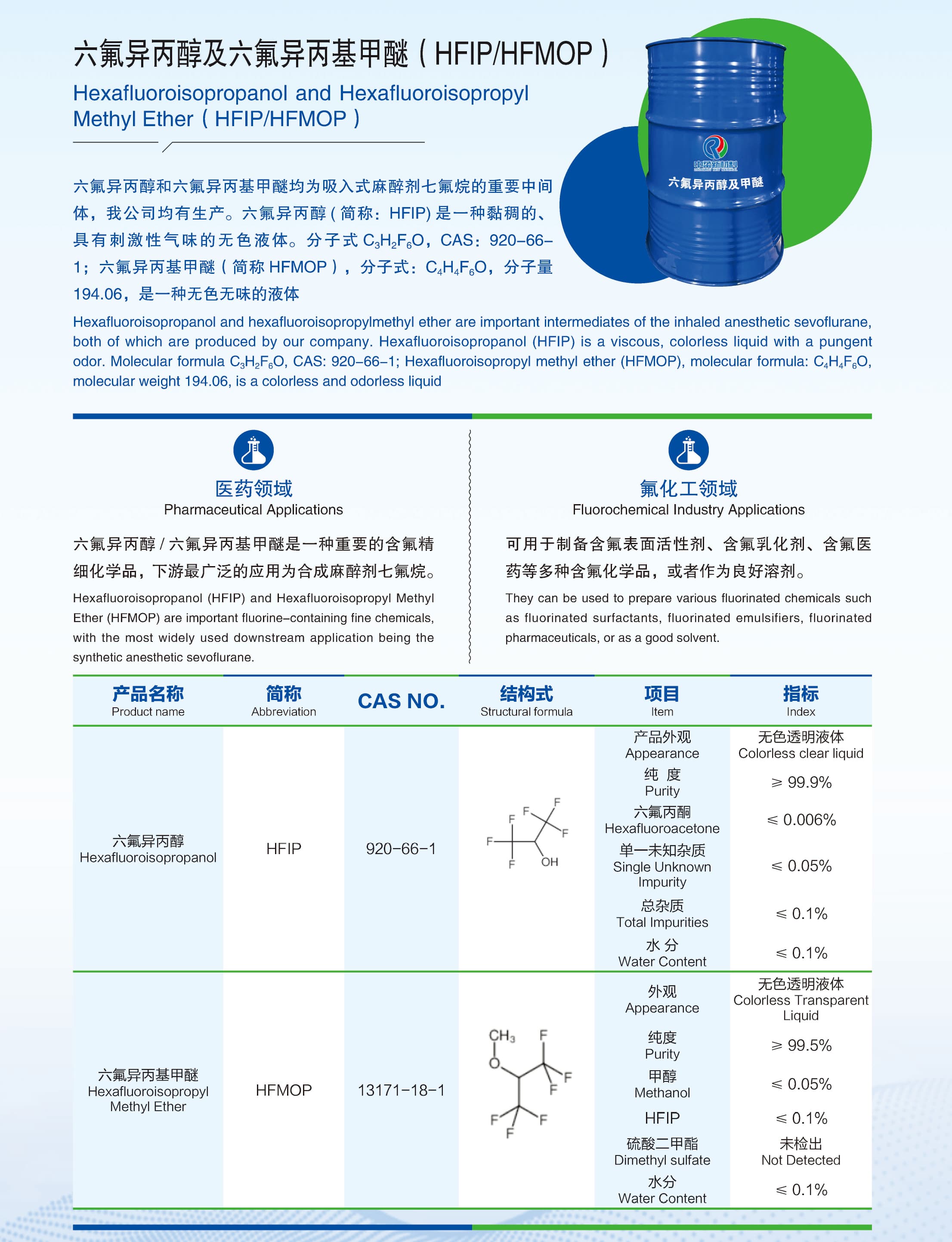 3-六氟异丙醇及六氟异丙基甲醚(HFIPHFMOP)
