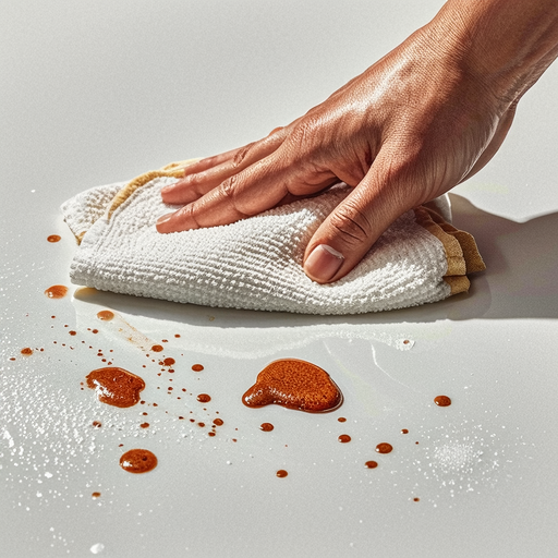 Enamel surface that is easy to clean
