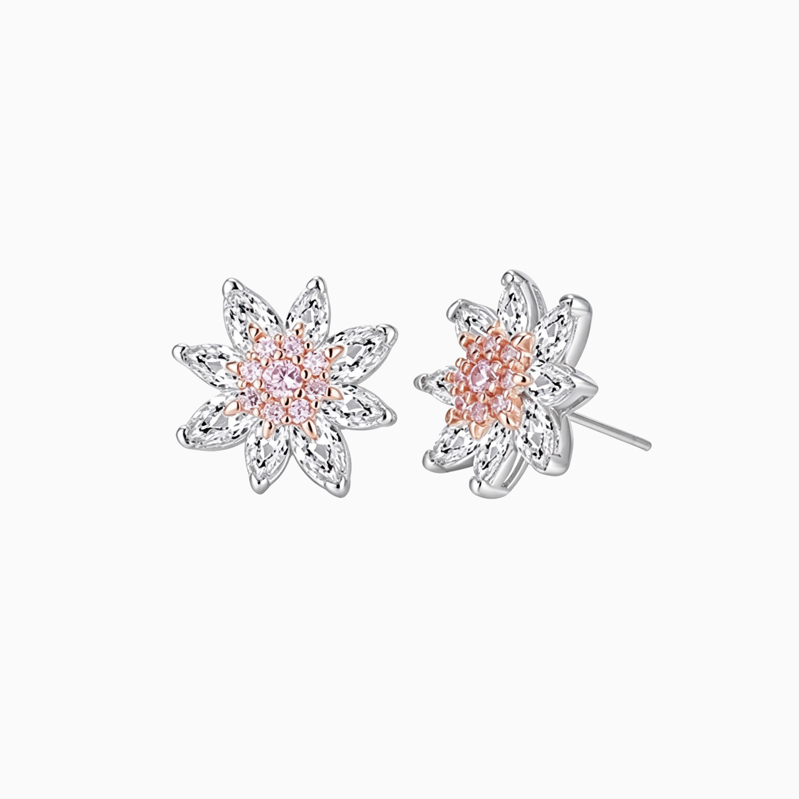 Snowflake Full Pavé Ear Studs | Niche Premium Quiet Luxury European Style