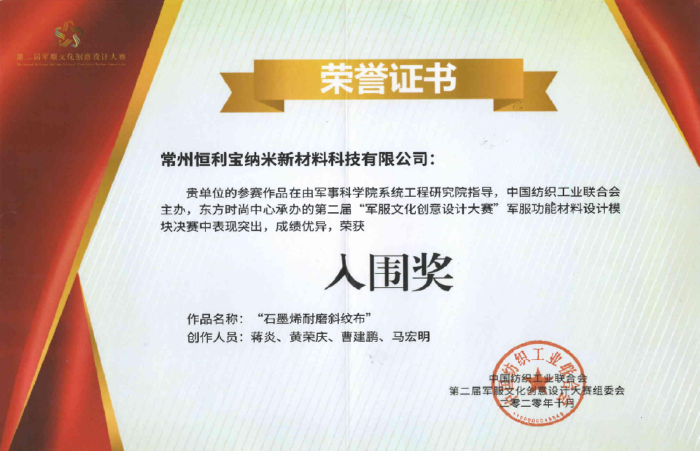 第二届军服文化创意设计大赛入围奖.png