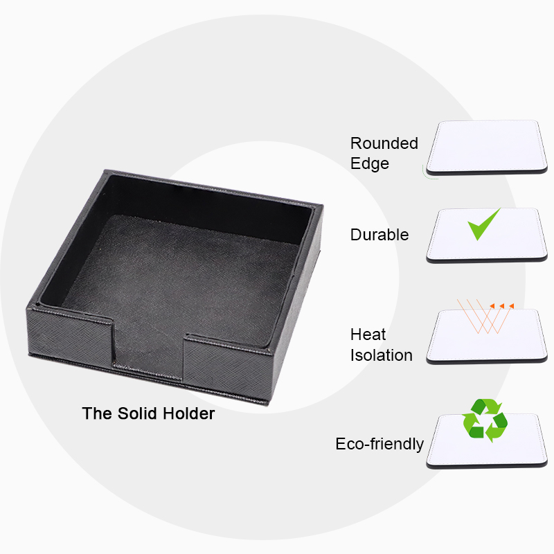 Square White Coaster Sets