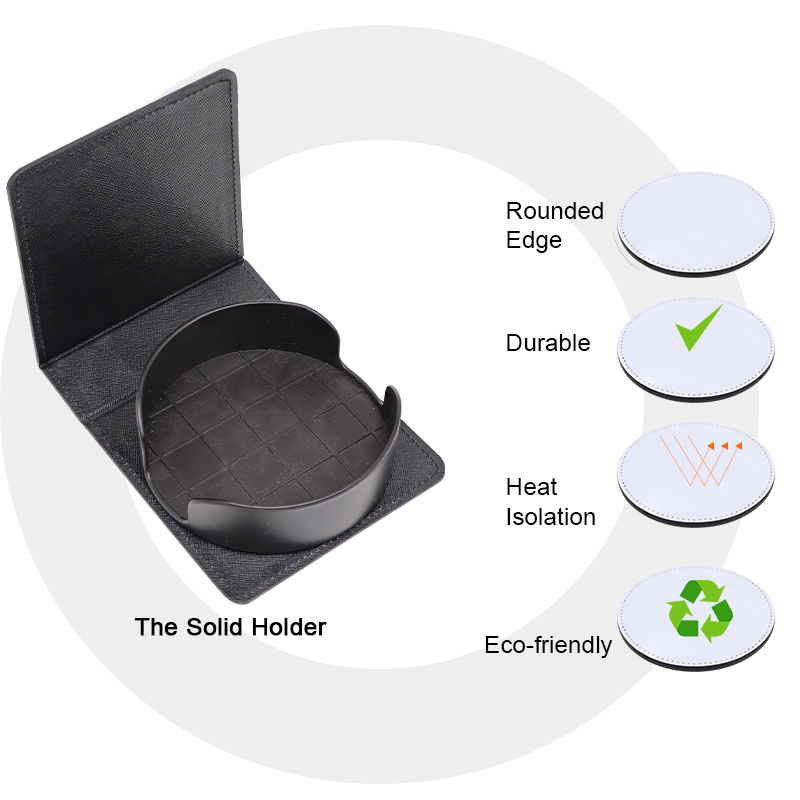 Round White Coaster Sets