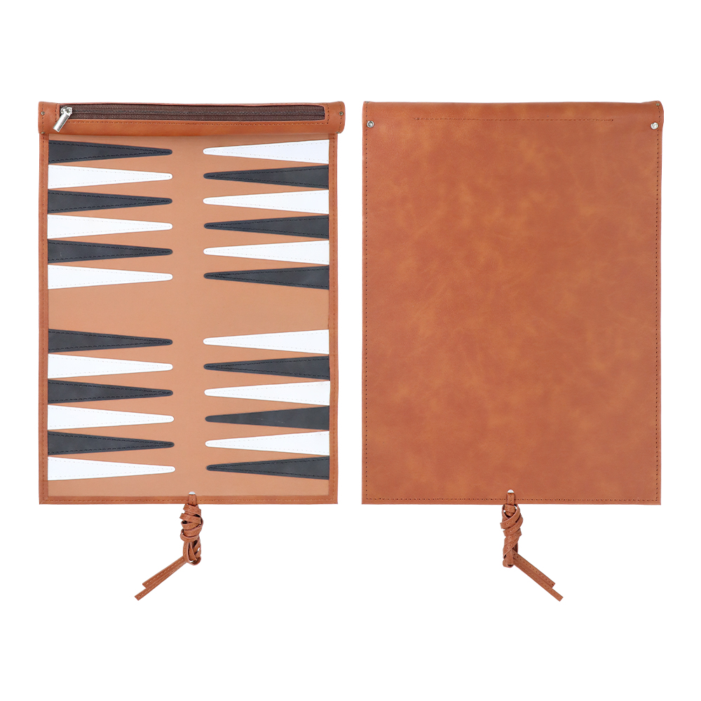Brown Strap Style Backgammon Sets