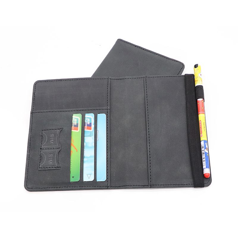 Dark Gray Full PU Passport Covers