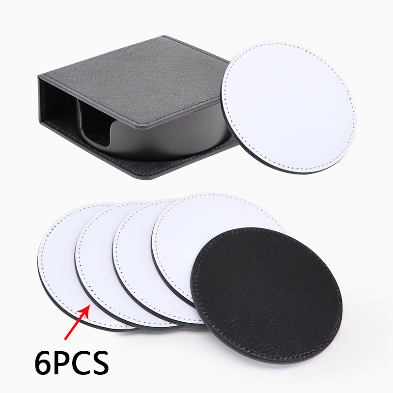 Round White Coaster Sets