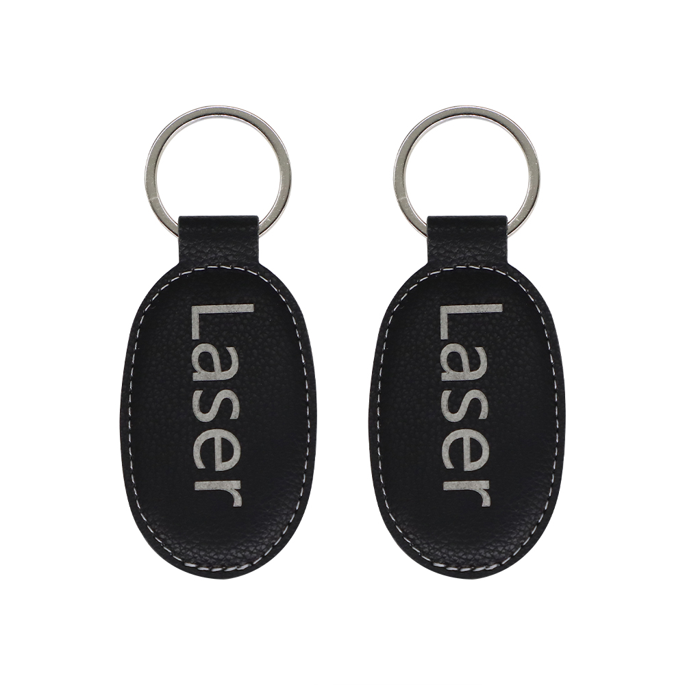 Oval Laser Keychains