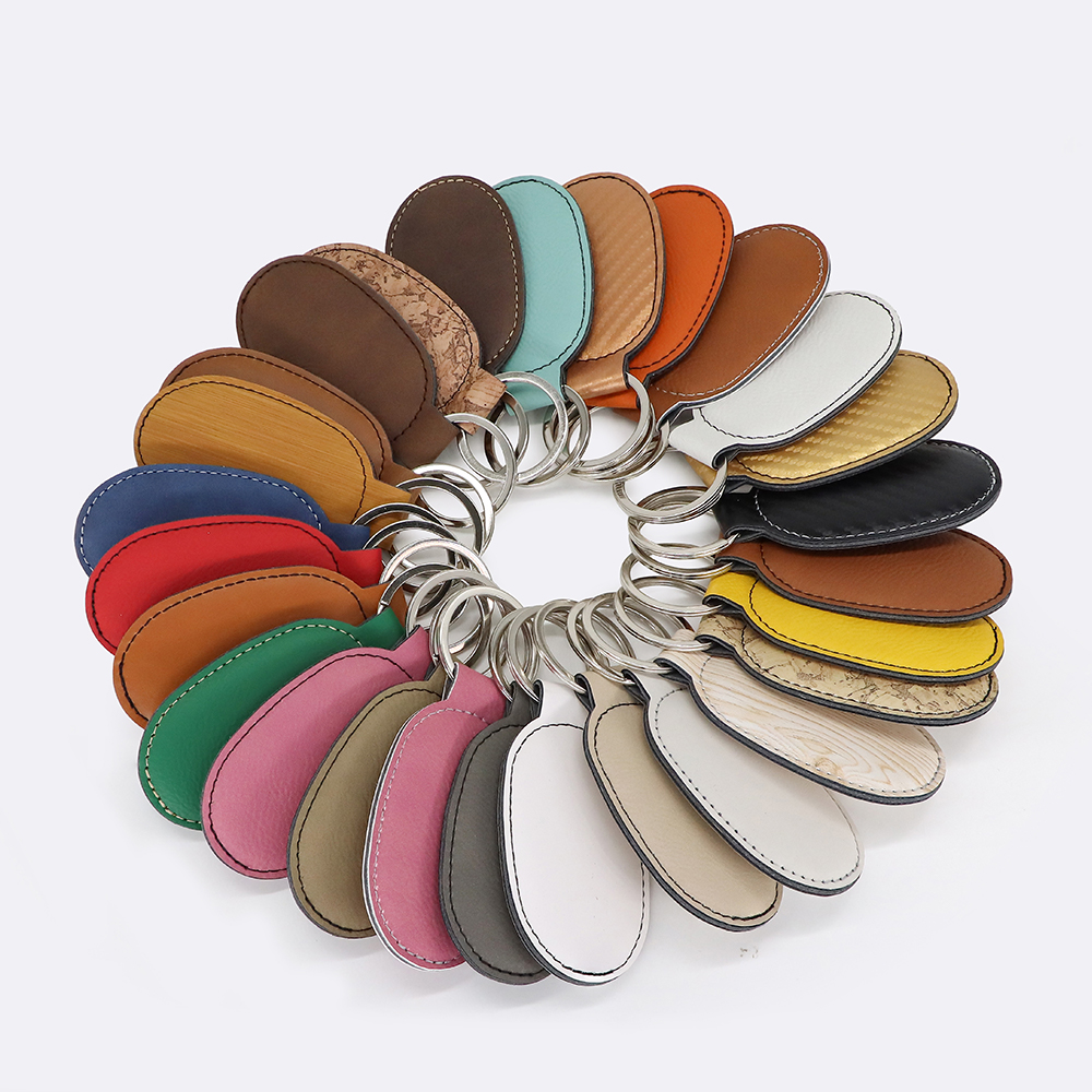 Oval Laser Keychains